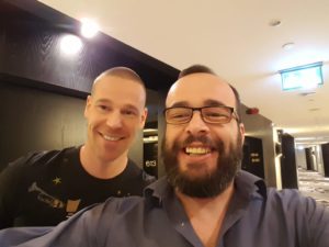 Degiorgio with Patrik Antonious